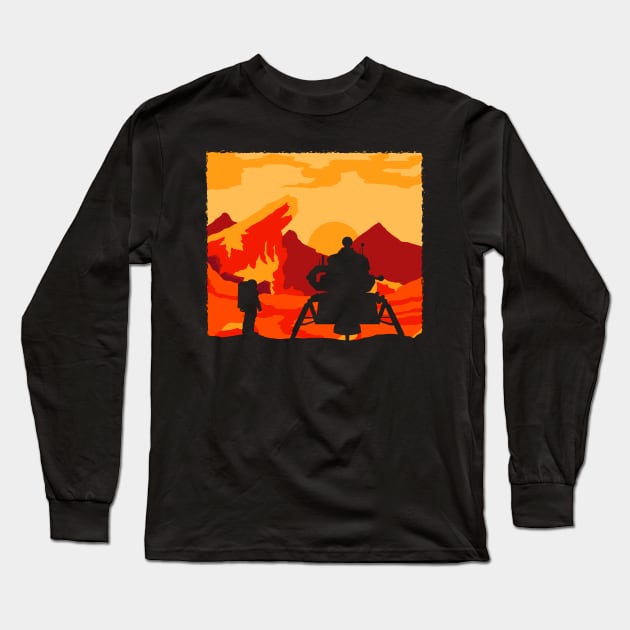 Mars Enviroment Long Sleeve T-Shirt by nickbeta